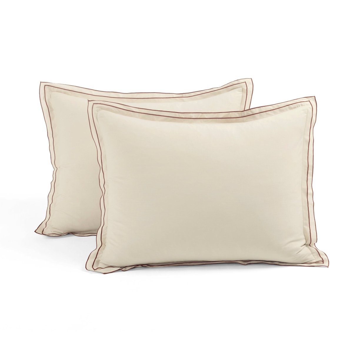 Hampton Double Flange Embroidered Contrast Edge Comforter Set