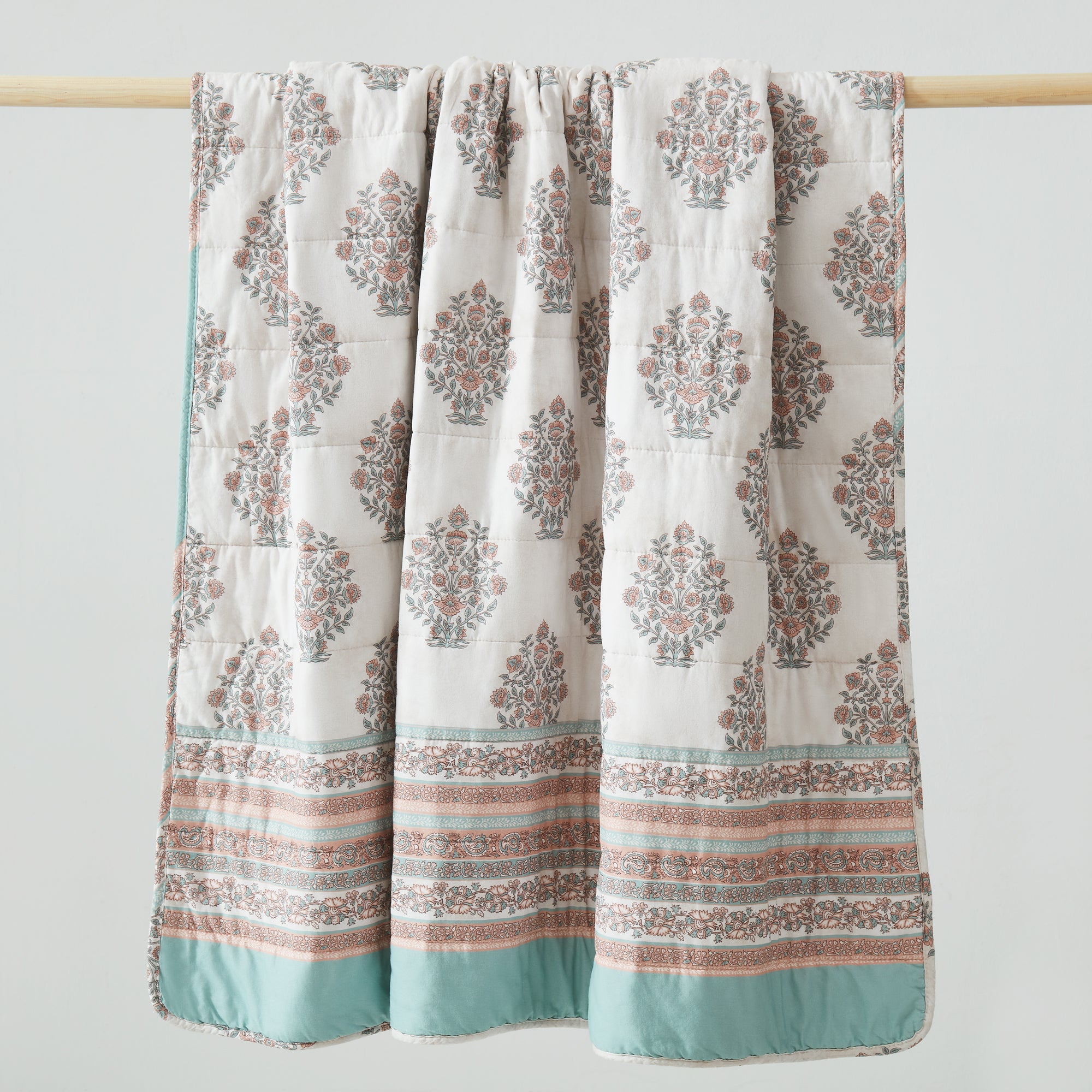 Clay/Teal | 60" x 50"