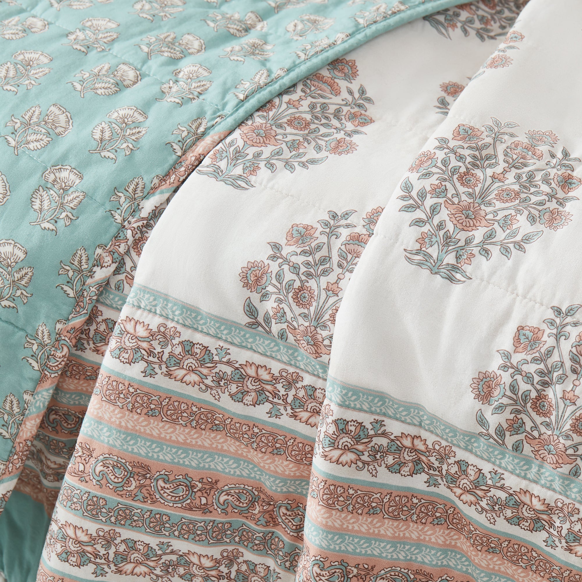 Clay/Teal | 60" x 50"