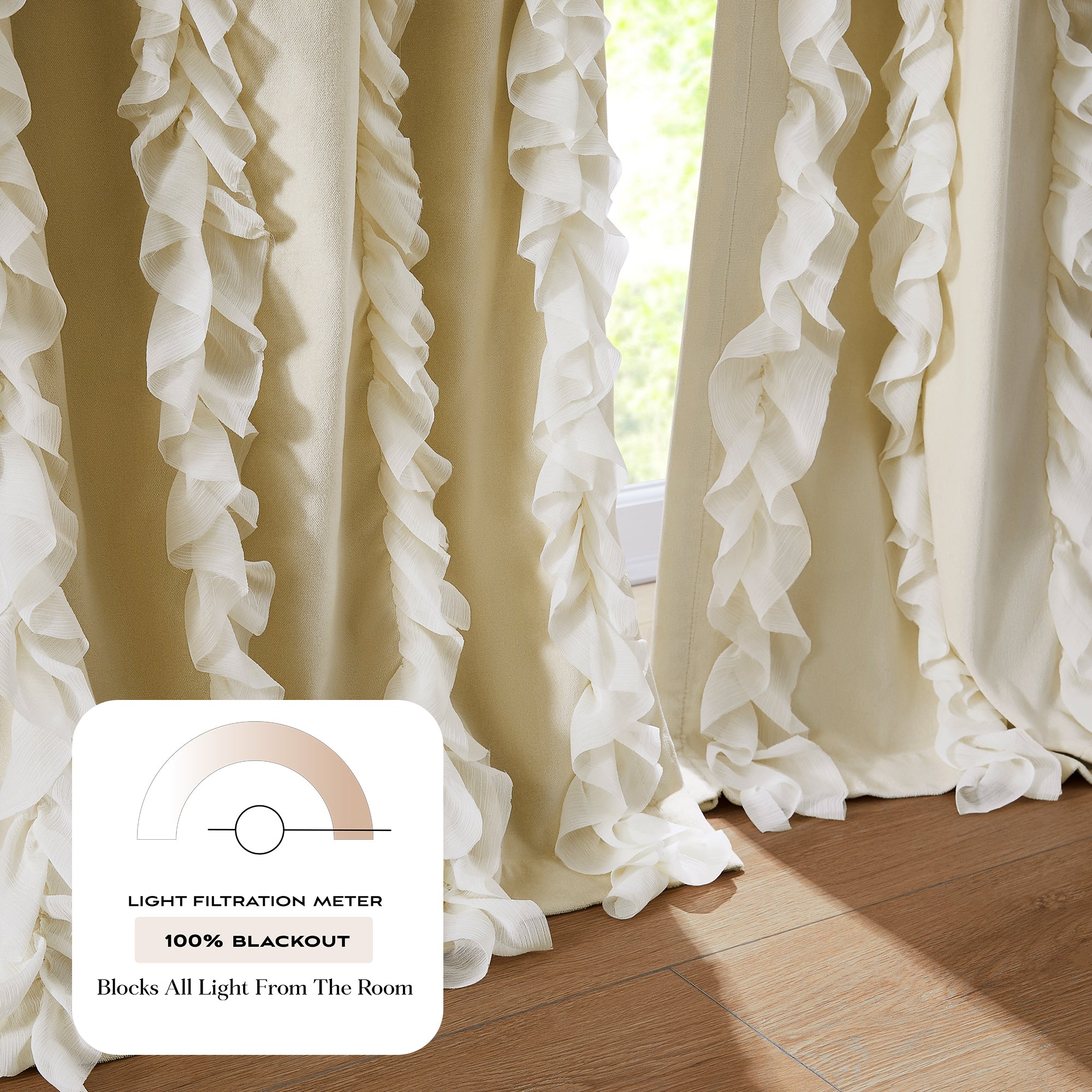 Cream | 50" W x 84" L