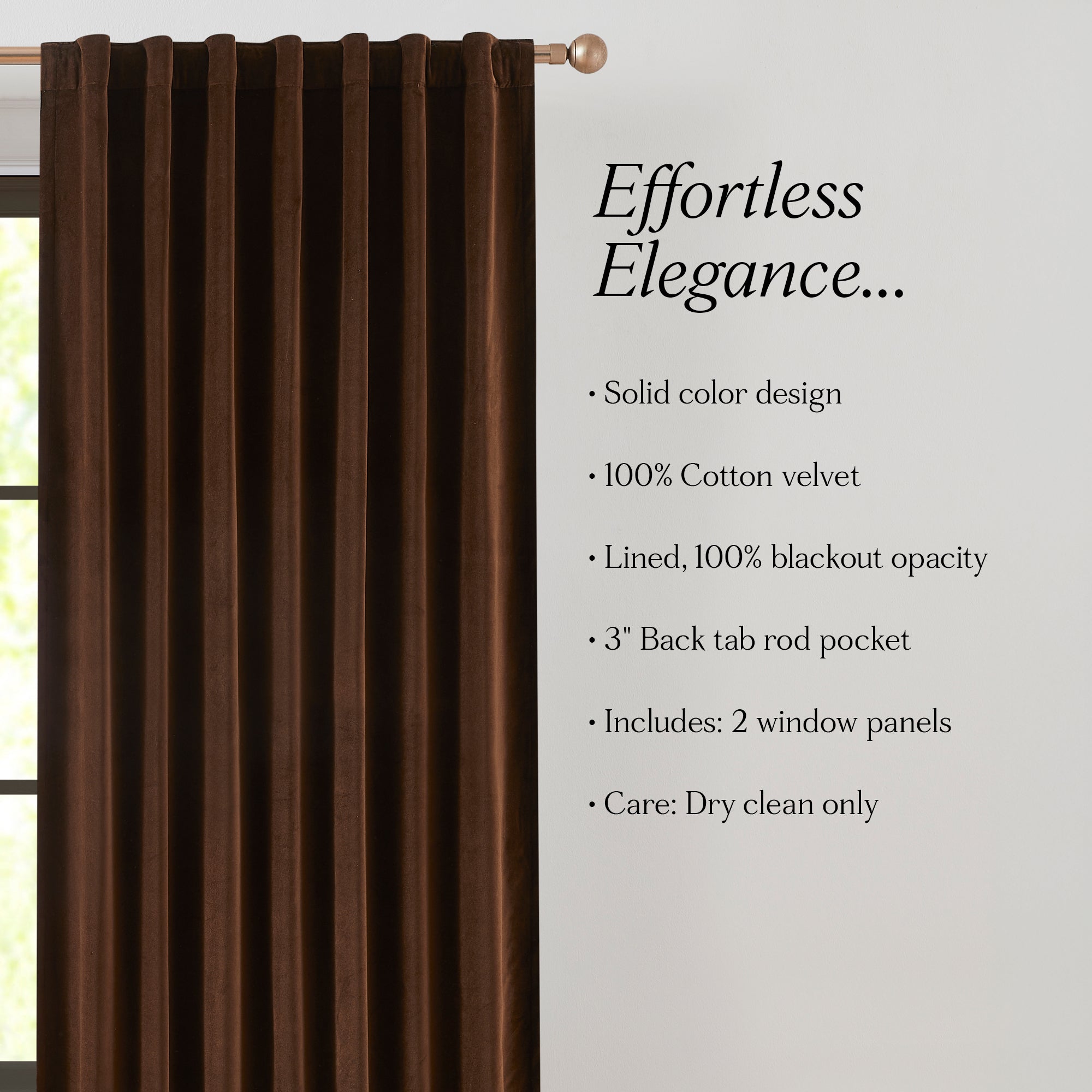 Brown | 50" W x 84" L