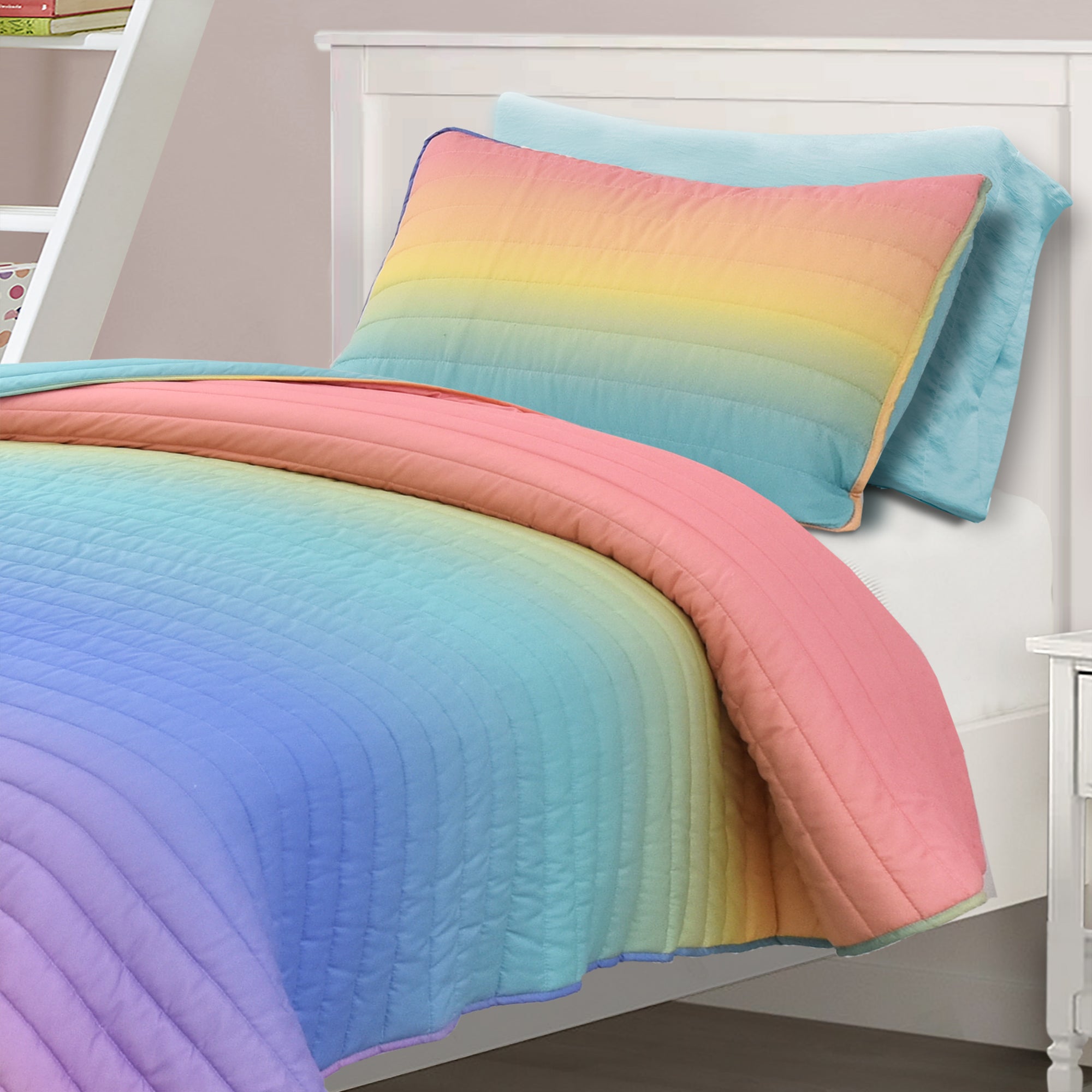 Rainbow/Turquoise | Twin/Twin-XL (with Pillowcase)
