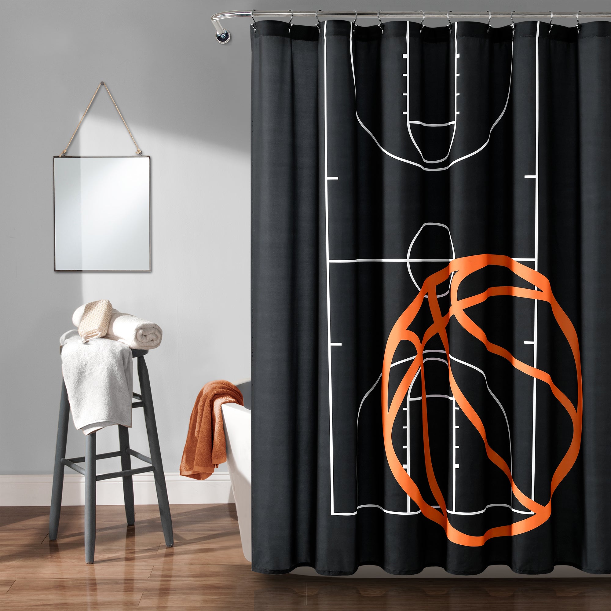 Black/Orange | 72" W x 72" L