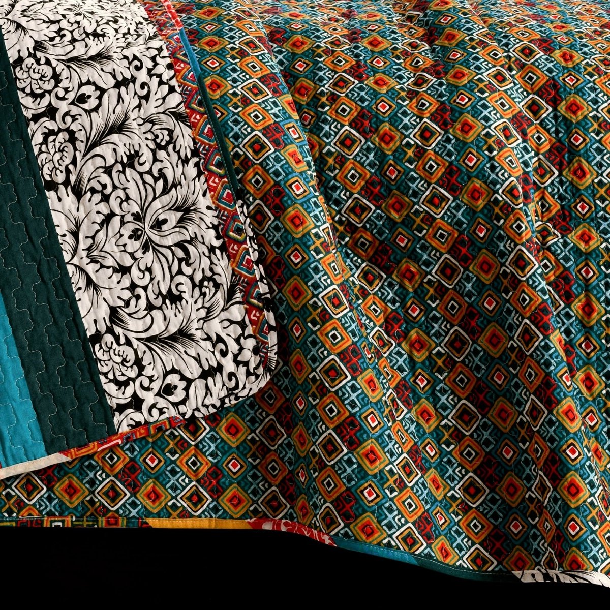 Turquoise_Tangerine | Full/Queen