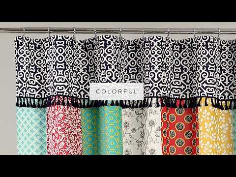 Hygge Modern Arrow Faux Linen Shower Curtain