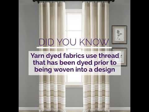 Cape Cod Stripe Yarn Dyed Cotton Window Curtain Panel Set